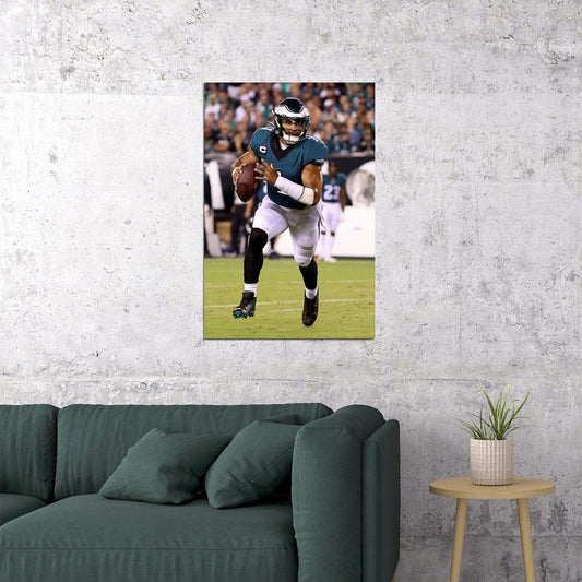 Jalen Hurts Philadelphia Eagles American Football Player Poster Wall Art Print Home Wall Decor - xonomax