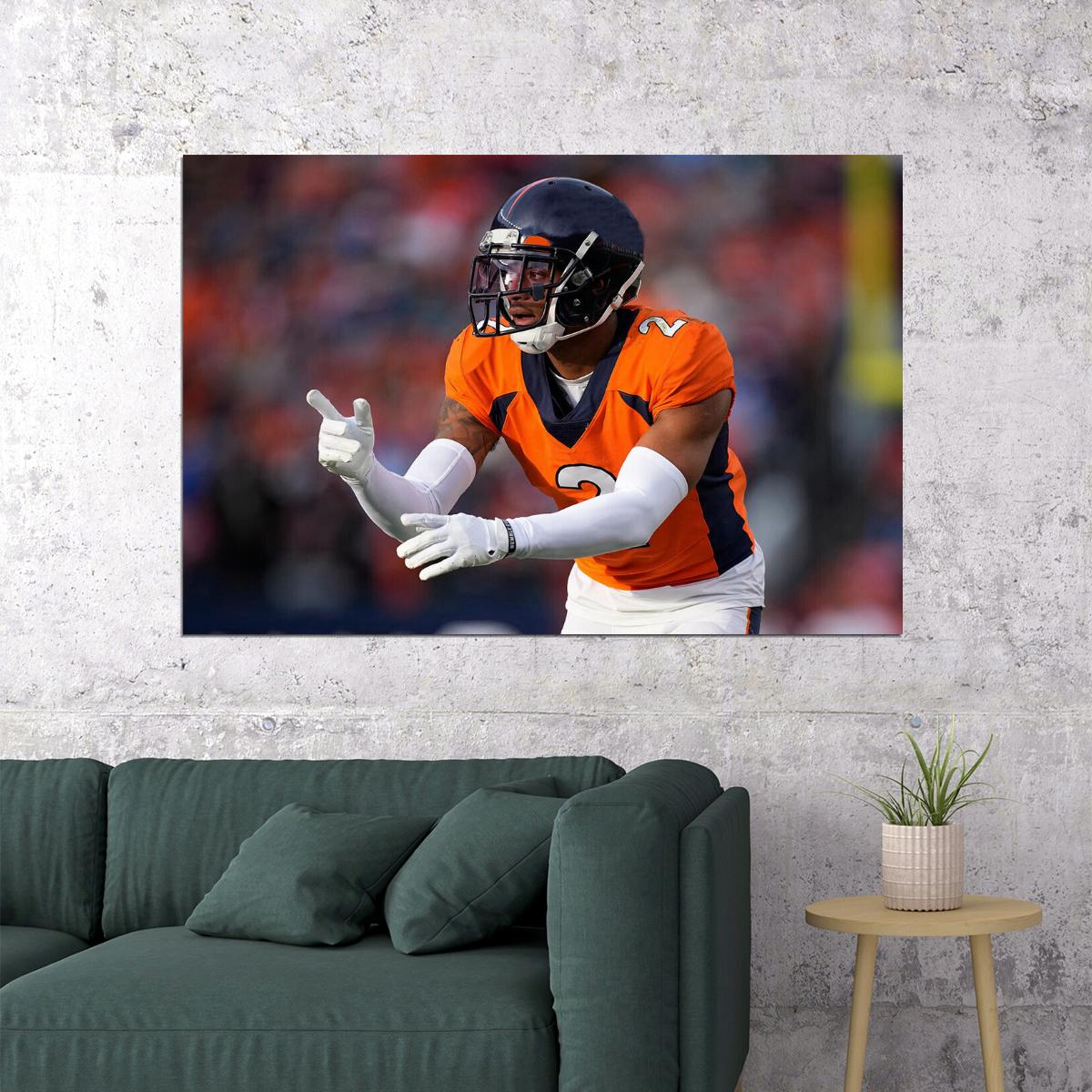Patrick Surtain Ii Denver Broncos American Football Player Poster Wall Art Print Home Wall Decor - xonomax