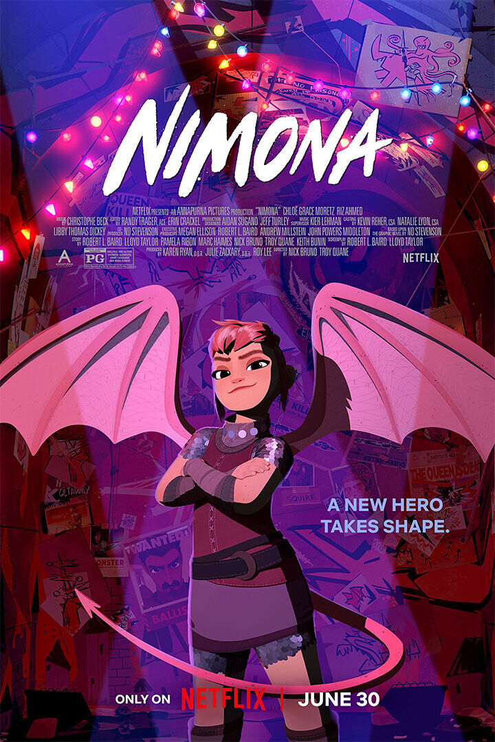 Poster - Nimona Animation Action Comedy Adventure Poster Wall Art