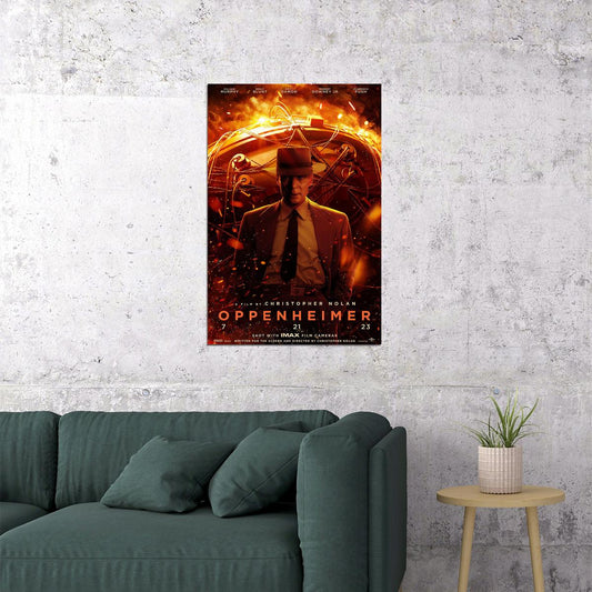 Oppenheimer Movie Biography Drama History Poster Wall Art Print Home Wall Decor - xonomax