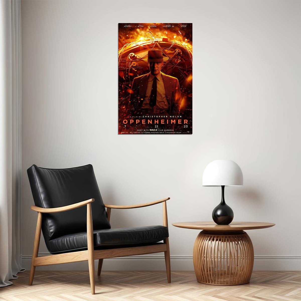 Oppenheimer Movie Biography Drama History Poster Wall Art Print Home Wall Decor - xonomax