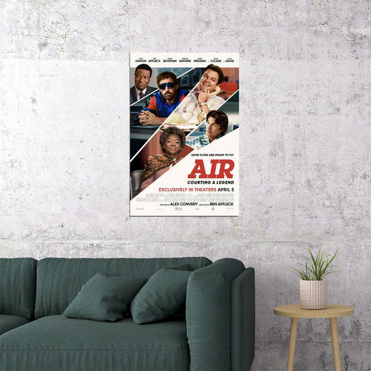Air Movie Drama Sport Basketball Poster Wall Art Print Home Wall Decor - xonomax