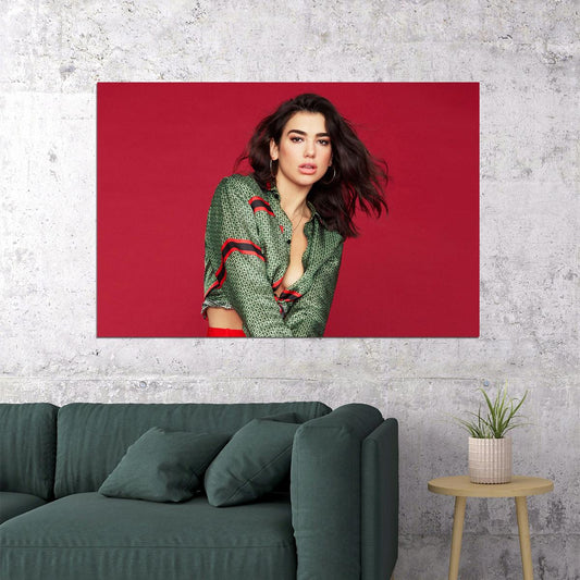 Dua Lipa British Albanian Singer Songwriter Poster Wall Art Print Home Wall Decor - xonomax
