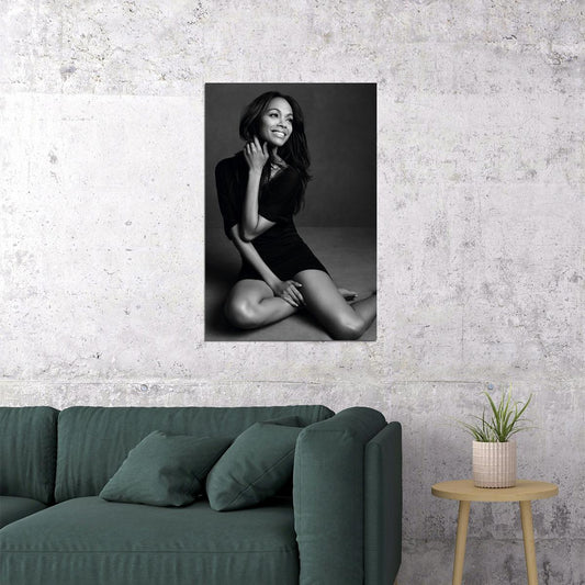 Zoe Saldana American Actress And Artistt Poster Wall Art Print Home Wall Decor - xonomax