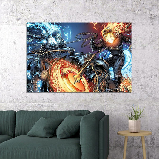 Ghost Rider Sweden Cult Biker Motorcycle Poster Wall Art Print Home Wall Decor - xonomax