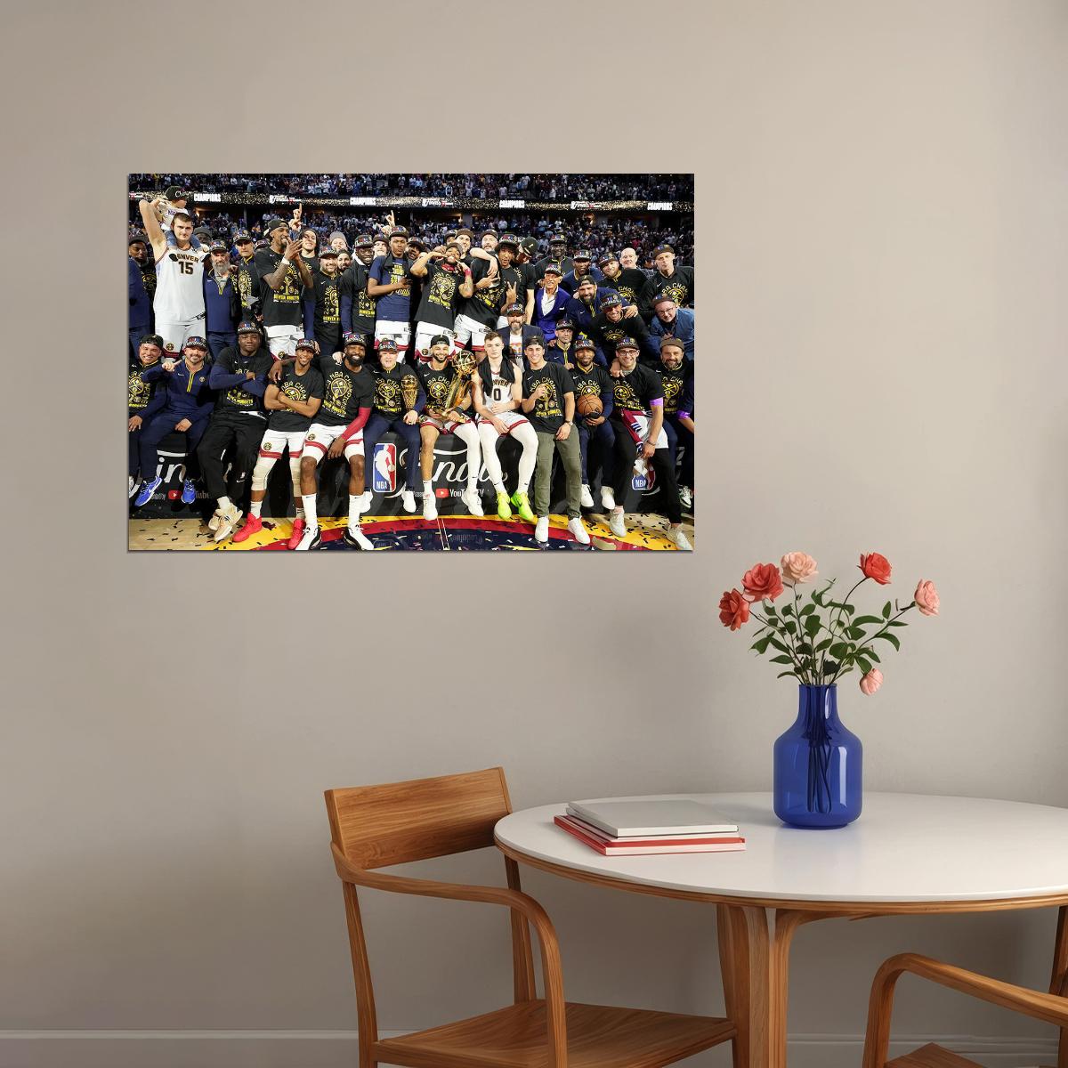 Denver Nuggets Basketball Match Finals Sports Poster Wall Art Print Home Wall Decor - xonomax