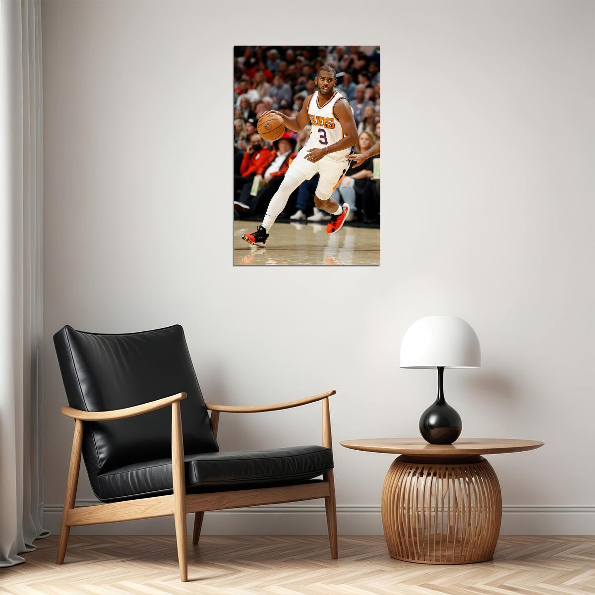 Chris Paul American Athlete Phoenix Suns Basketball Match Poster Wall Art Print Home Wall Decor - xonomax