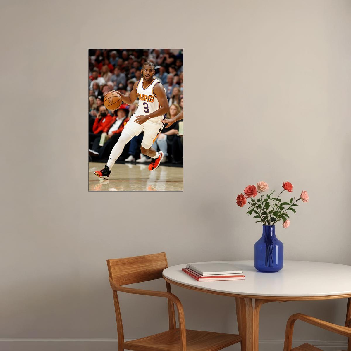 Chris Paul American Athlete Phoenix Suns Basketball Match Poster Wall Art Print Home Wall Decor - xonomax