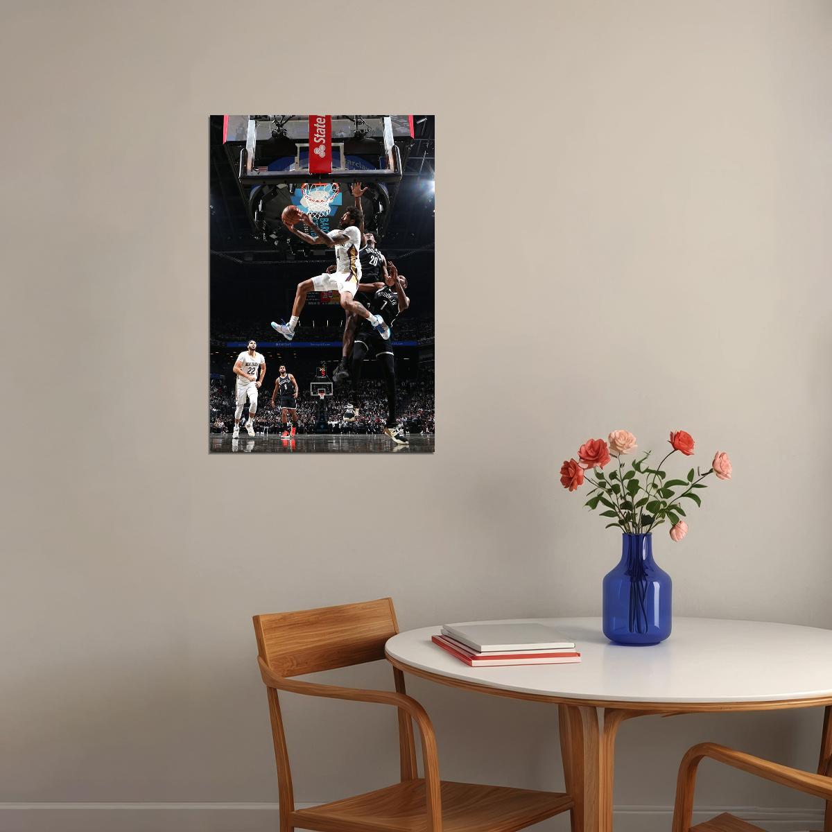 New Orleans Pelicans Basketball Team Brandon Ingram 14 Poster Wall Art Print Home Wall Decor - xonomax