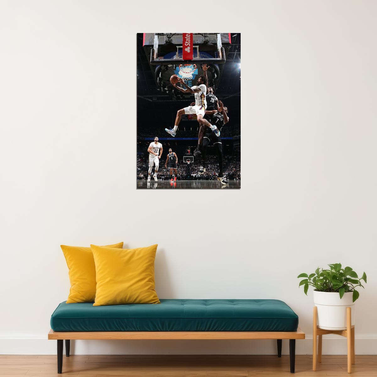 New Orleans Pelicans Basketball Team Brandon Ingram 14 Poster Wall Art Print Home Wall Decor - xonomax