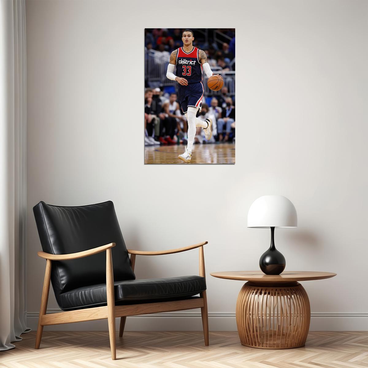 Athlete Kyle Kuzma In Match Washington Wizards Team Poster Wall Art Print Home Wall Decor - xonomax