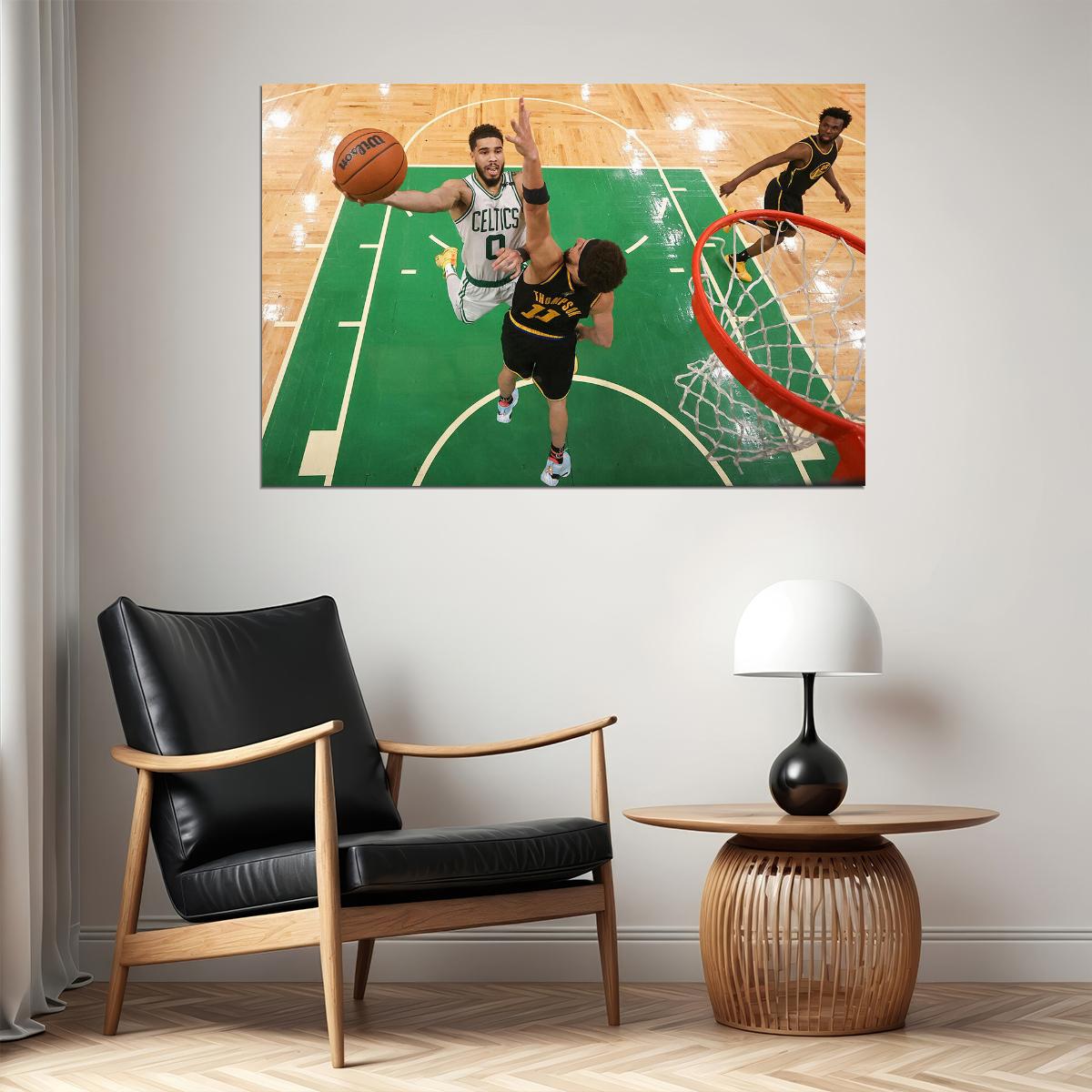Jayson Tatum American Basketballer Player Boston Celtics Poster Wall Art Print Home Wall Decor