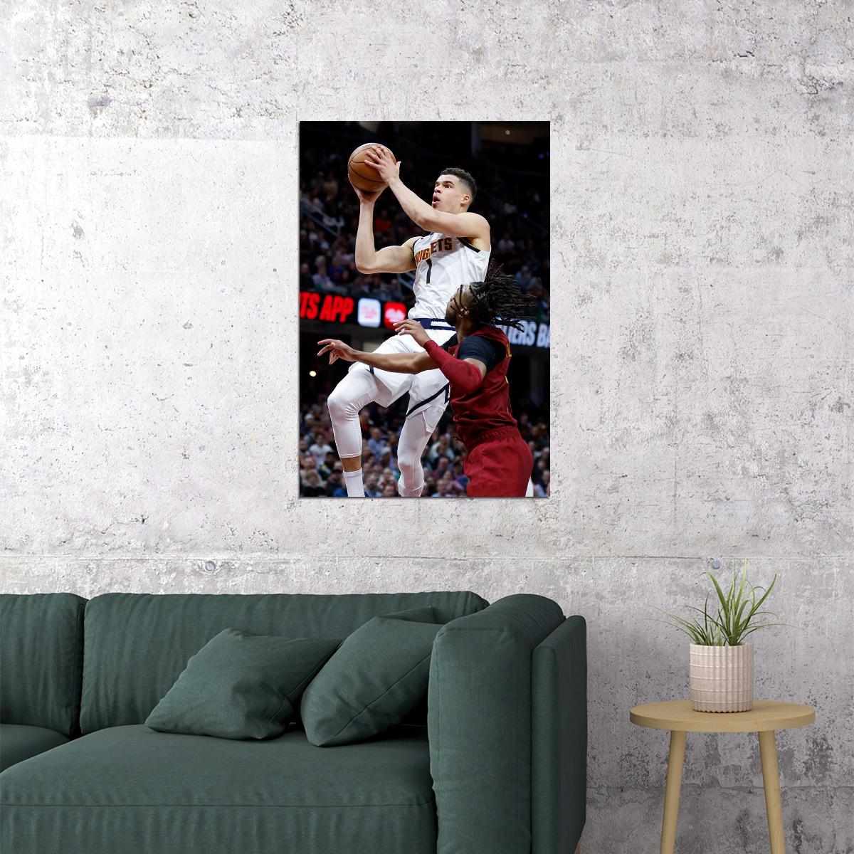 Denver Nuggets Team Match Michael Porter Jr Basketballer Poster Wall Art Print Home Wall Decor - xonomax
