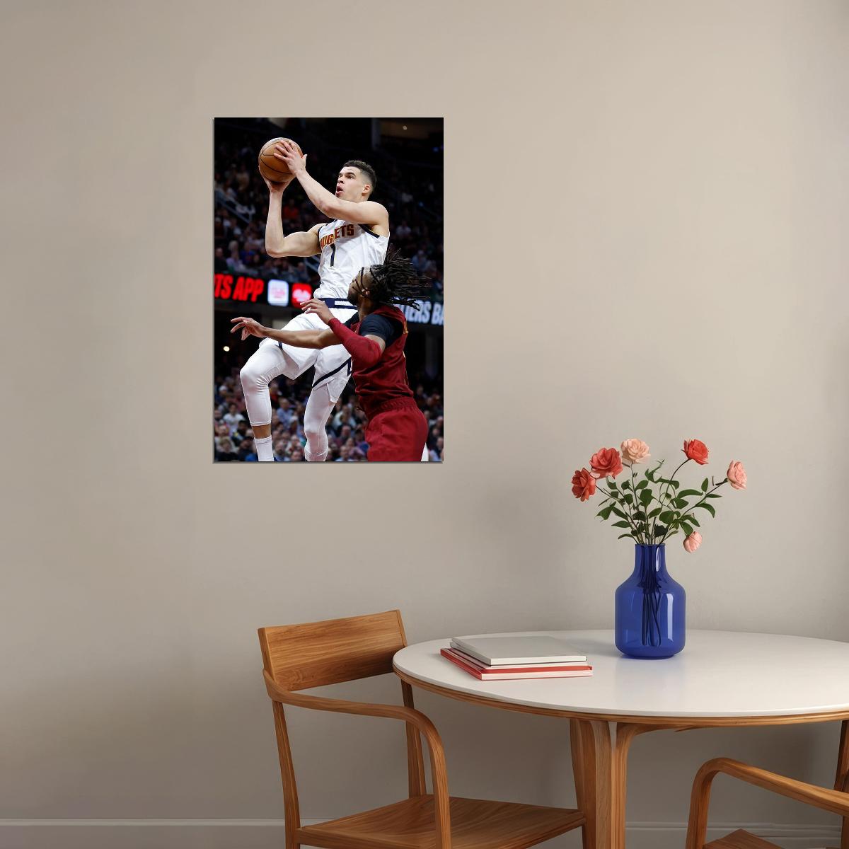 Denver Nuggets Team Match Michael Porter Jr Basketballer Poster Wall Art Print Home Wall Decor - xonomax