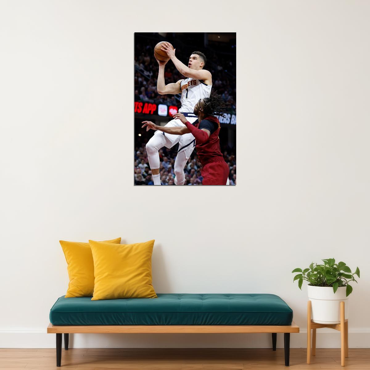 Denver Nuggets Team Match Michael Porter Jr Basketballer Poster Wall Art Print Home Wall Decor - xonomax