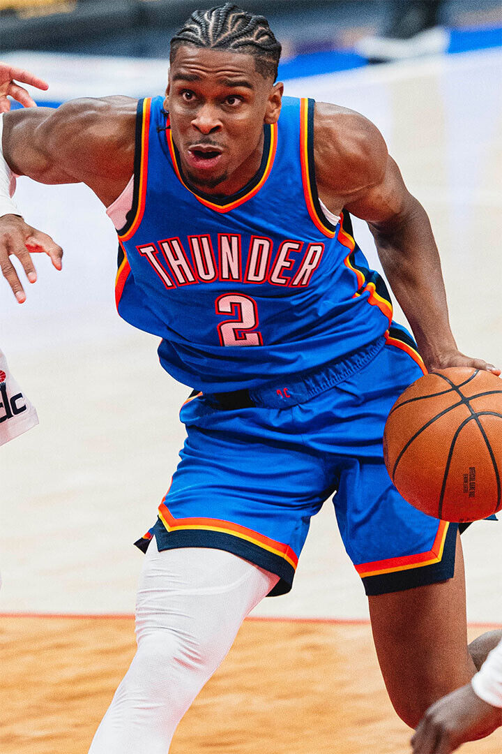 Shai Gilgeous-alexander Oklahoma City Thunder Basketball Poster Wall Art Print Home Wall Decor - xonomax