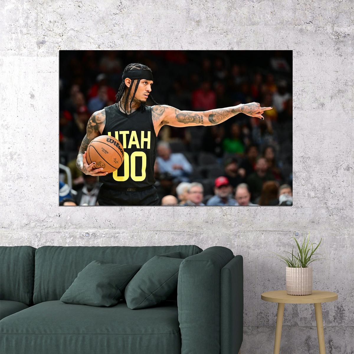Jordan Clarkson 00 Basketballer Utah Jazz Basketball Team Poster Wall Art Print Home Wall Decor