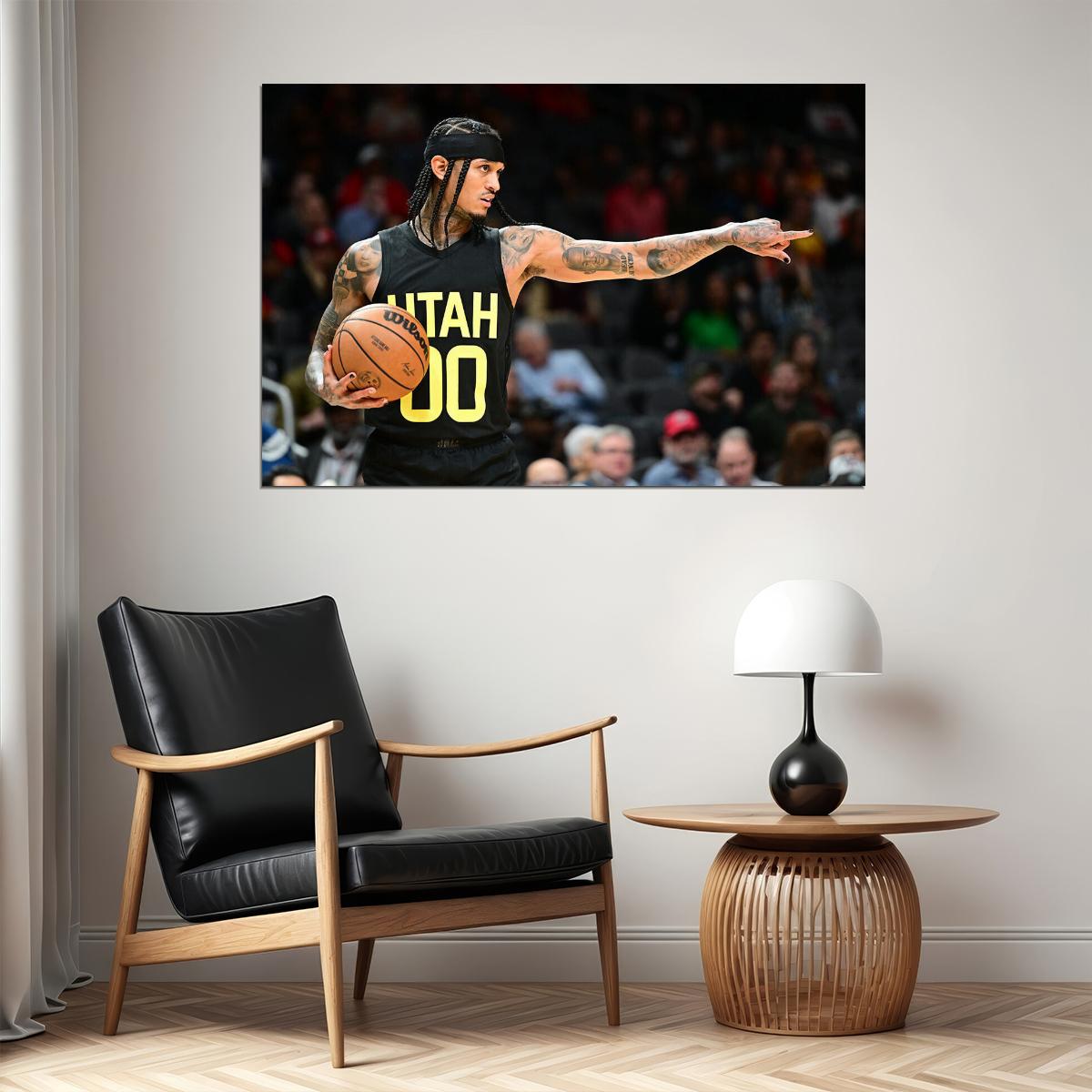 Jordan Clarkson 00 Basketballer Utah Jazz Basketball Team Poster Wall Art Print Home Wall Decor