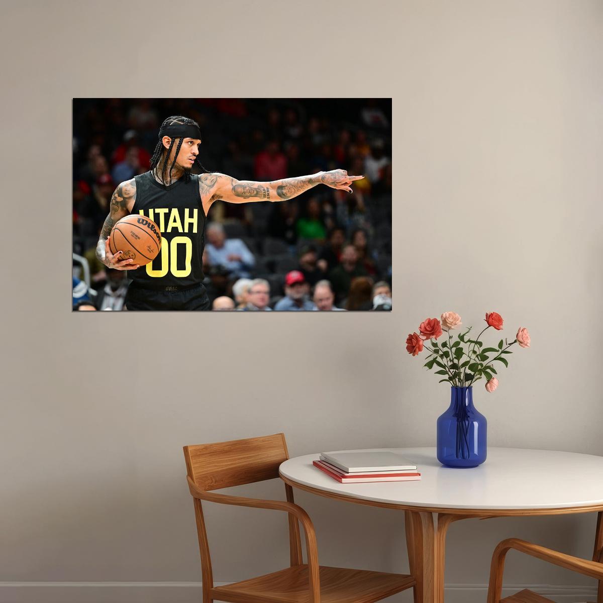 Jordan Clarkson 00 Basketballer Utah Jazz Basketball Team Poster Wall Art Print Home Wall Decor