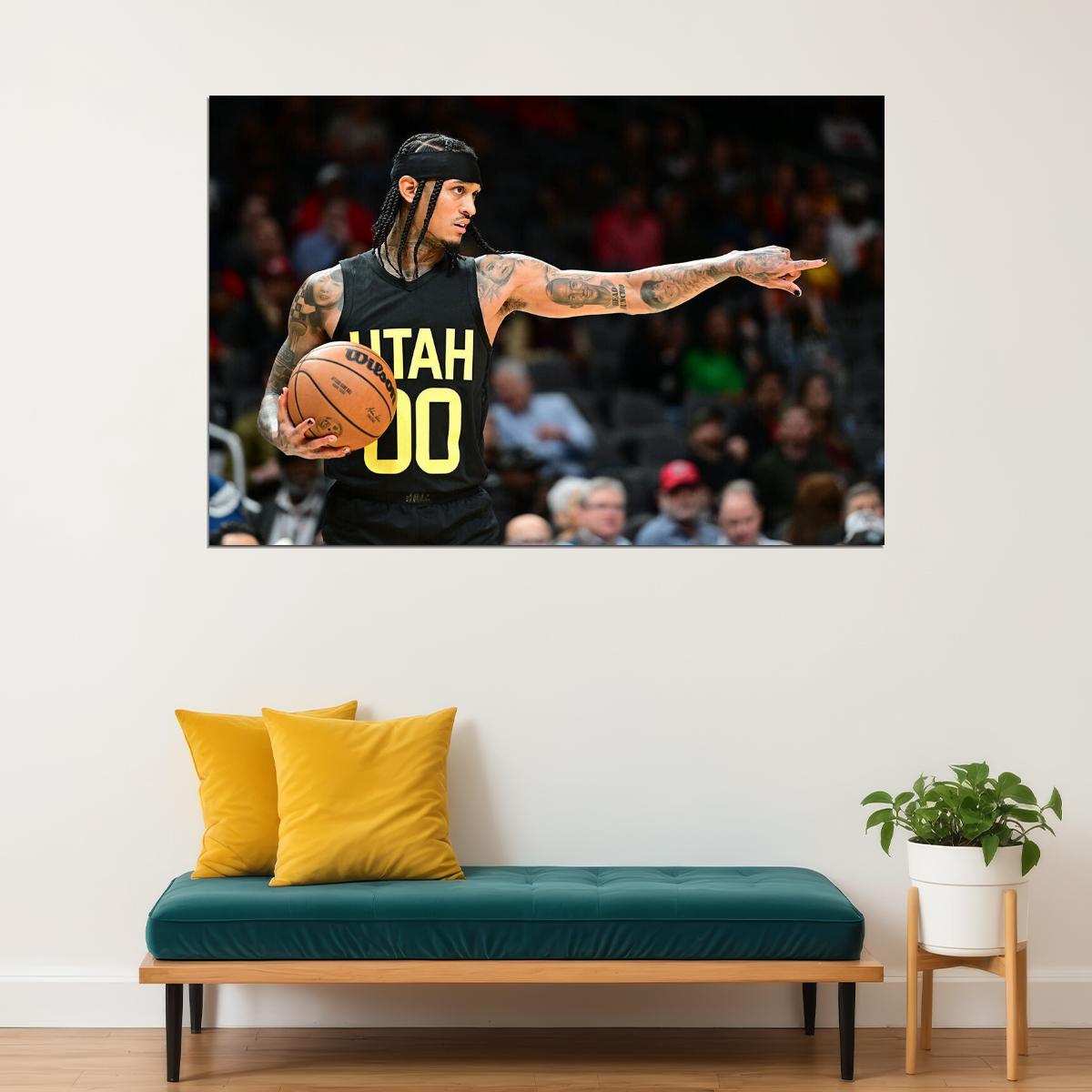 Jordan Clarkson 00 Basketballer Utah Jazz Basketball Team Poster Wall Art Print Home Wall Decor