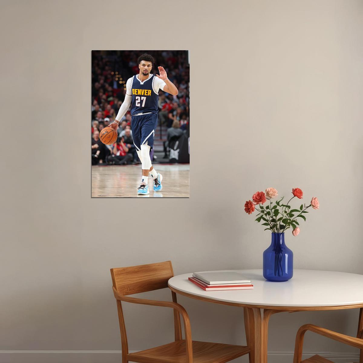Denver Nuggets Basketball Team Jamal Murray Basketballer Poster Wall Art Print Home Wall Decor - xonomax