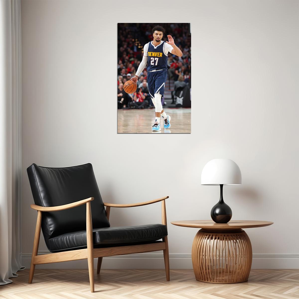 Denver Nuggets Basketball Team Jamal Murray Basketballer Poster Wall Art Print Home Wall Decor - xonomax