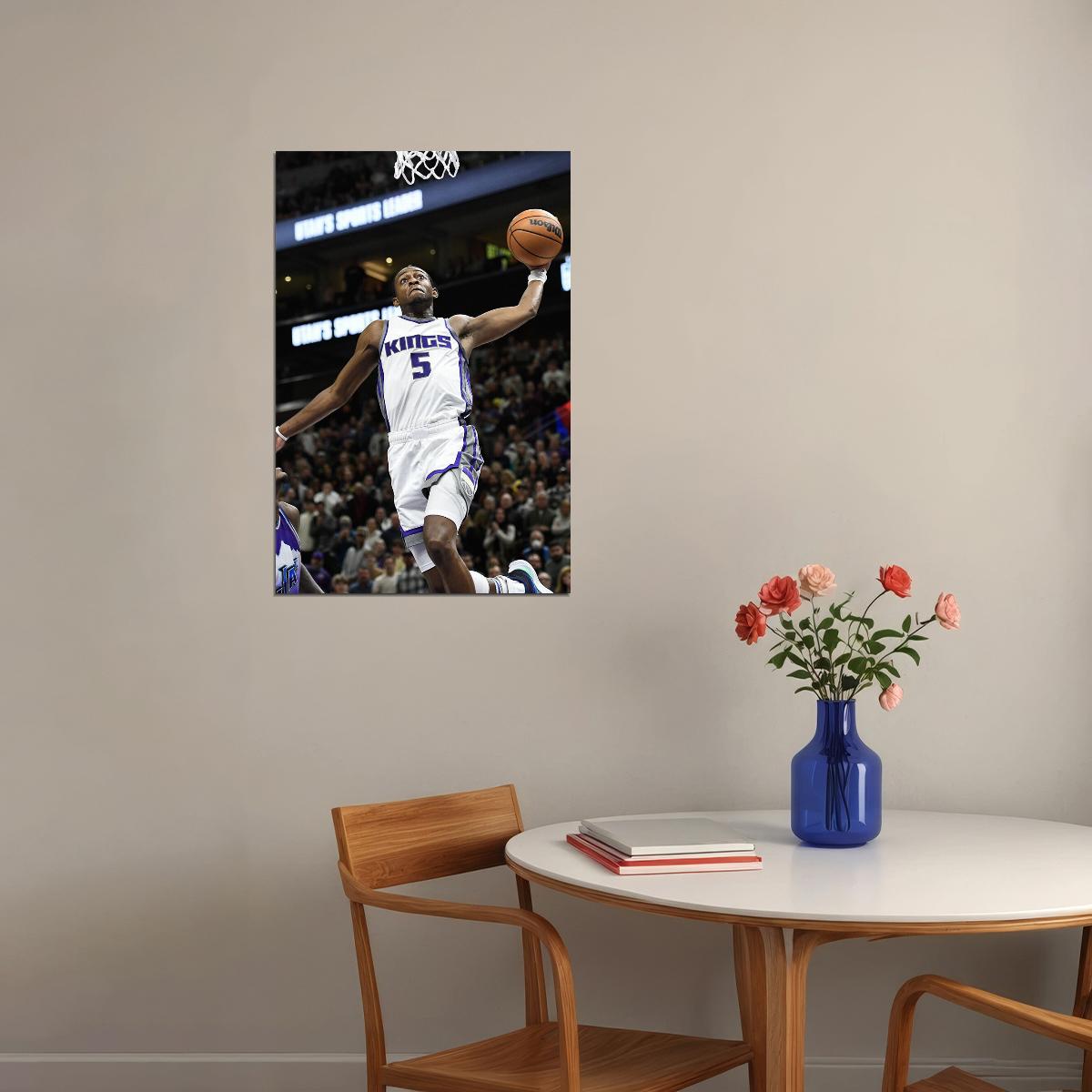 De'aaron Fox Basketballer Sacramento Kings Basketball Team Poster Wall Art Print Home Wall Decor - xonomax