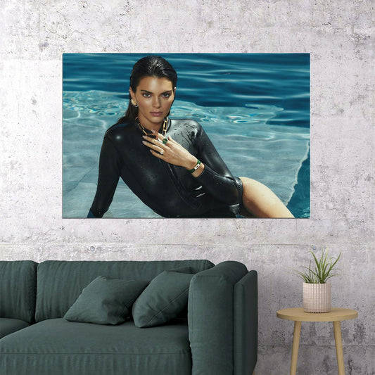 Kendall Jenner Beautiful Television Personality Fashion Poster Wall Art Print Home Wall Decor - xonomax