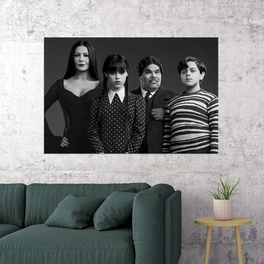 Wednesday Movie Comedy Fantastic Addams Family Poster Wall Art Print Home Wall Decor - xonomax