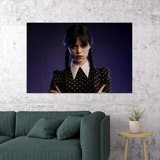 Wednesday Movie Fantastic Comedy Jenna Ortega Poster Wall Art Print Home Wall Decor - xonomax