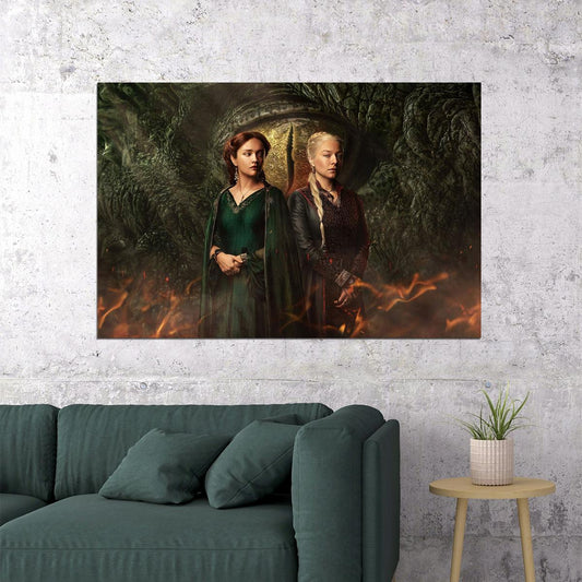 House Of The Dragon Targaryen Movie Character Poster Wall Art Print Home Wall Decor - xonomax