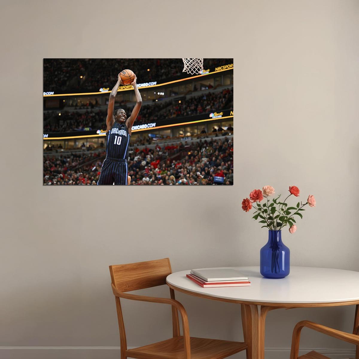 Bol Bol Basketball Team Player Orlando Magic City Match Poster Wall Art Print Home Wall Decor - xonomax