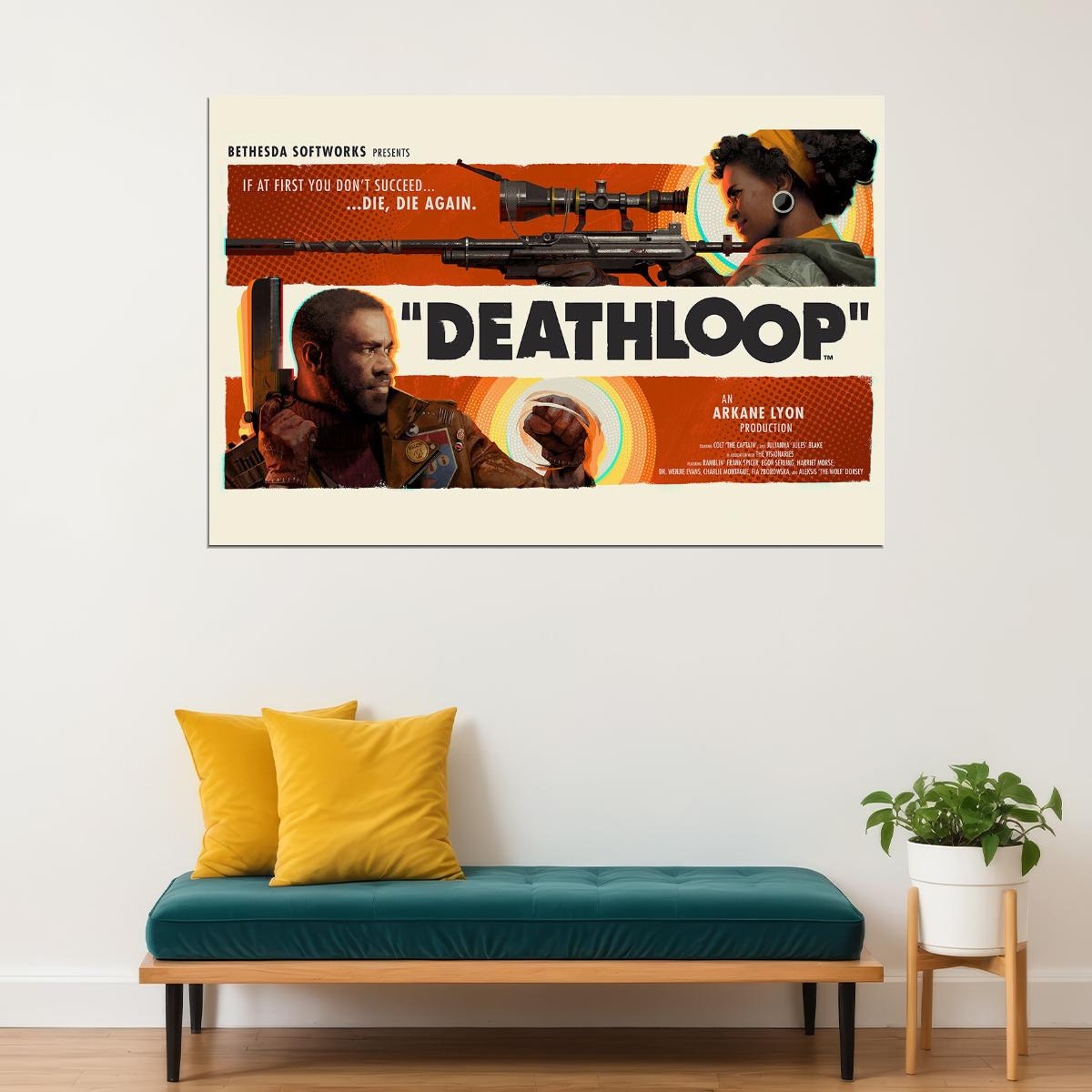 Deathloop Video Games Action Multiplayer Poster Wall Art Print Home Wall Decor
