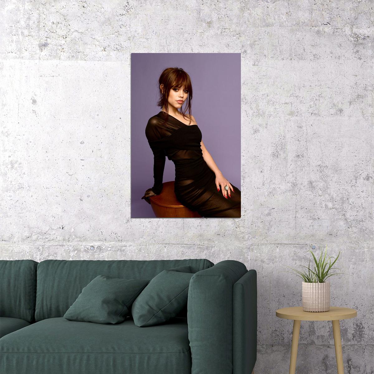 Jenna Ortega Famous American Cinema Actor Sexy Poster Wall Art Print Home Wall Decor