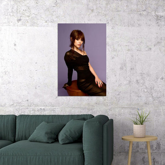 Jenna Ortega Famous American Cinema Actor Sexy Poster Wall Art Print Home Wall Decor - xonomax
