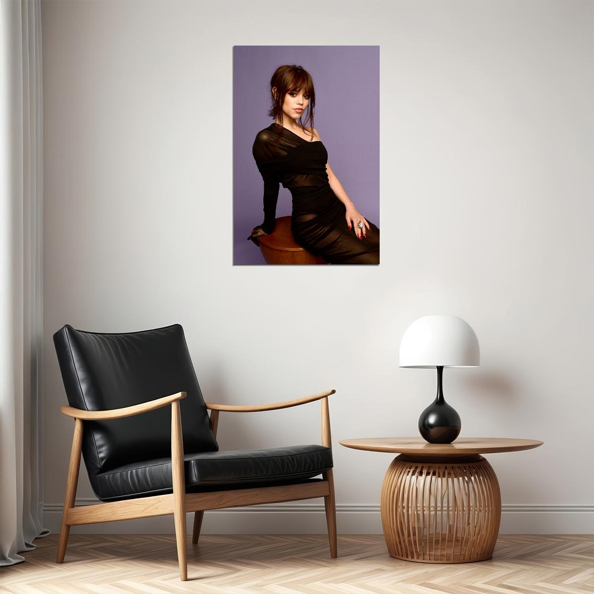 Jenna Ortega Famous American Cinema Actor Sexy Poster Wall Art Print Home Wall Decor