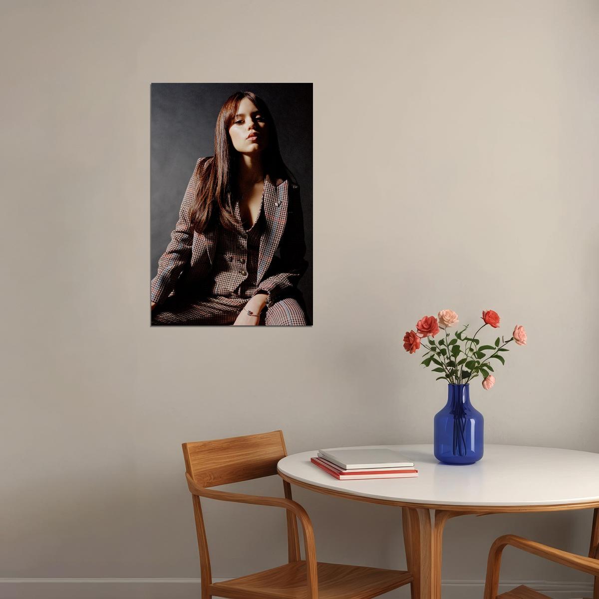 Jenna Ortega Famous American Cinema Actor Beauty Poster Wall Art Print Home Wall Decor