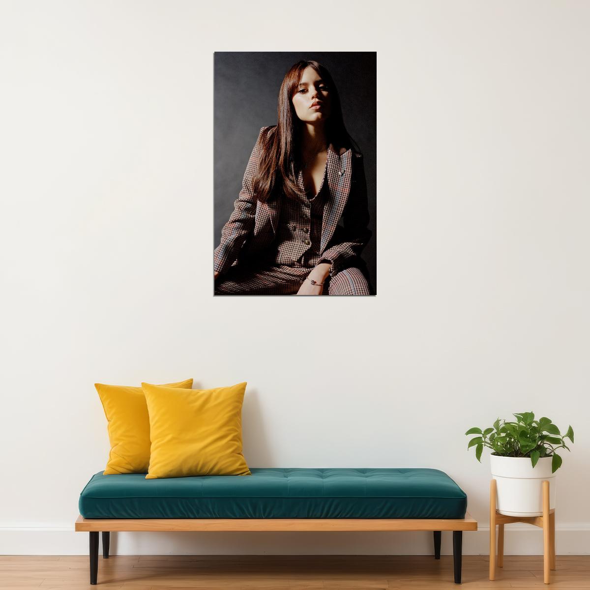 Jenna Ortega Famous American Cinema Actor Beauty Poster Wall Art Print Home Wall Decor