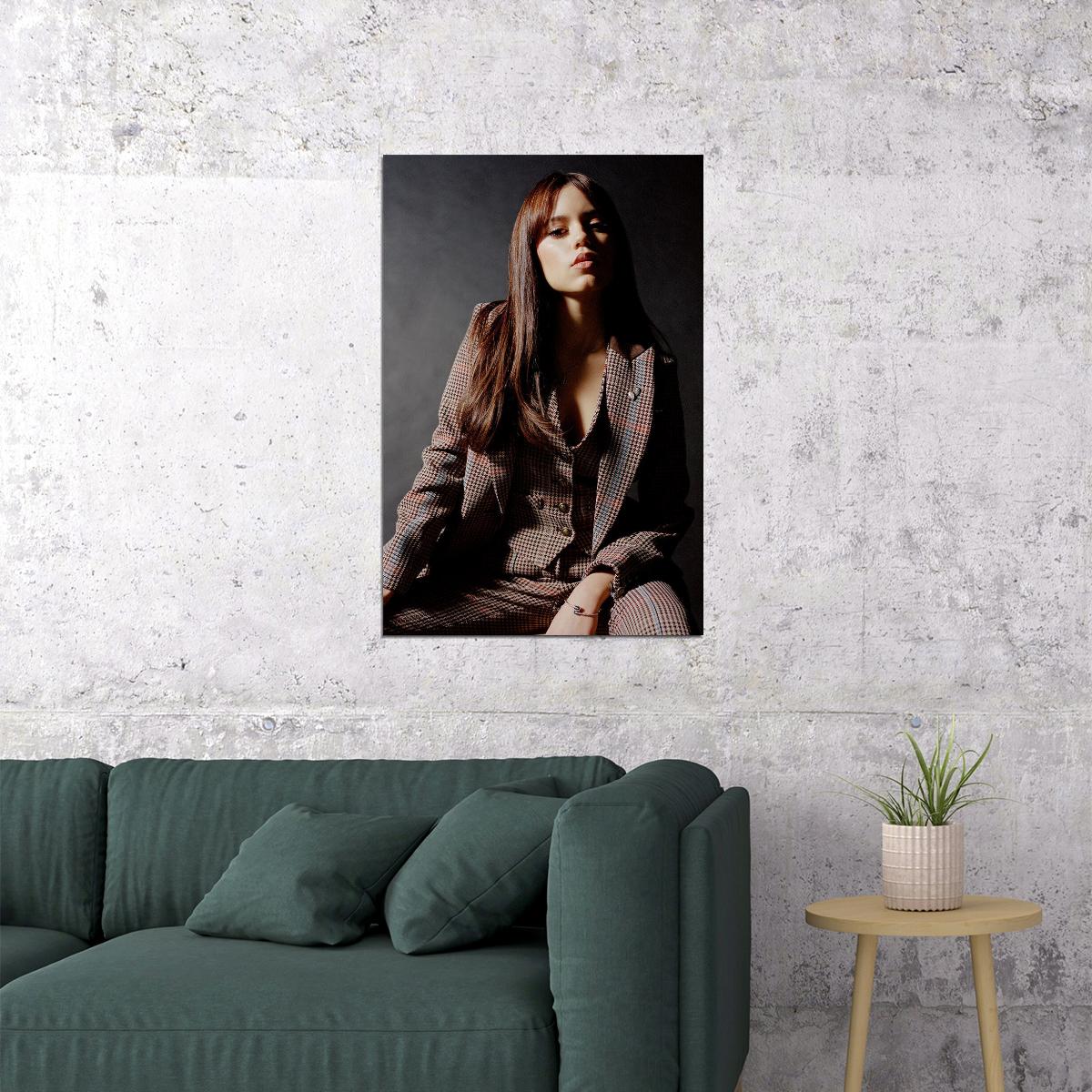 Jenna Ortega Famous American Cinema Actor Beauty Poster Wall Art Print Home Wall Decor