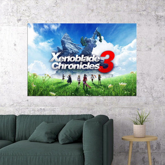 Xenoblade Chronicles 3 Action Role Playing Video Game Poster Wall Art Print Home Wall Decor - xonomax