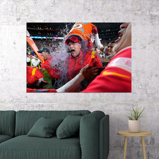 Andy Reid Kansas American Footballer Coach City Chiefs Poster Wall Art Print Home Wall Decor - xonomax