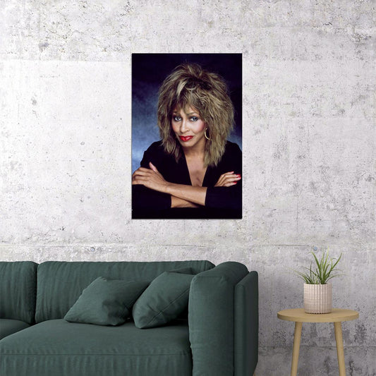Tina Turner Posing American Musican Singer Poster Wall Art Print Home Wall Decor - xonomax