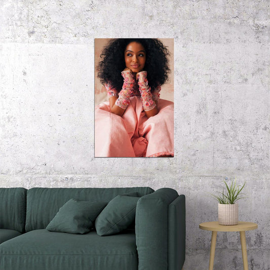 Yara Shahidi American Artist And Actress Poster Wall Art Print Home Wall Decor - xonomax