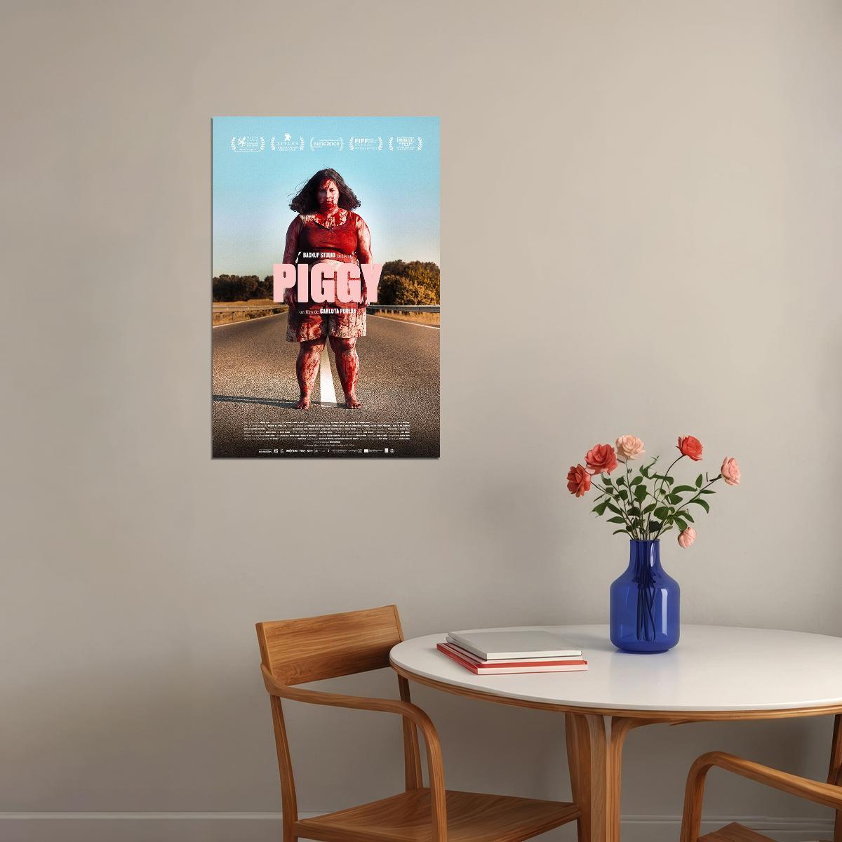 Piggy Mystery Drama Horror Thriller Movie Pereda Galan 2022 Poster Wall Art Print Home Wall Decor - xonomax