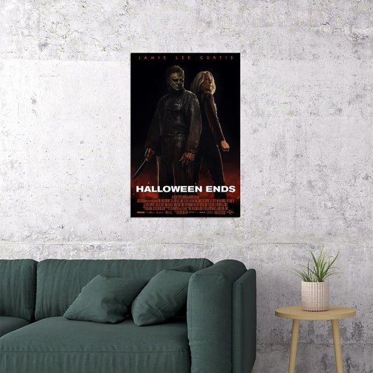 Halloween Ends Holiday Horror Mystery Thriller Gordon 2022 Poster Wall Art Print Home Wall Decor - xonomax