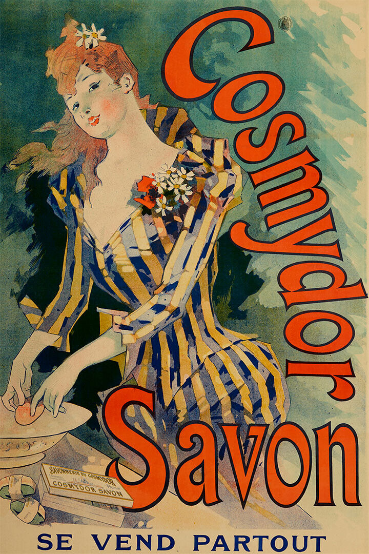 Cosmydor Savon Old Advertising French Poster Wall Art Print Home Wall Decor