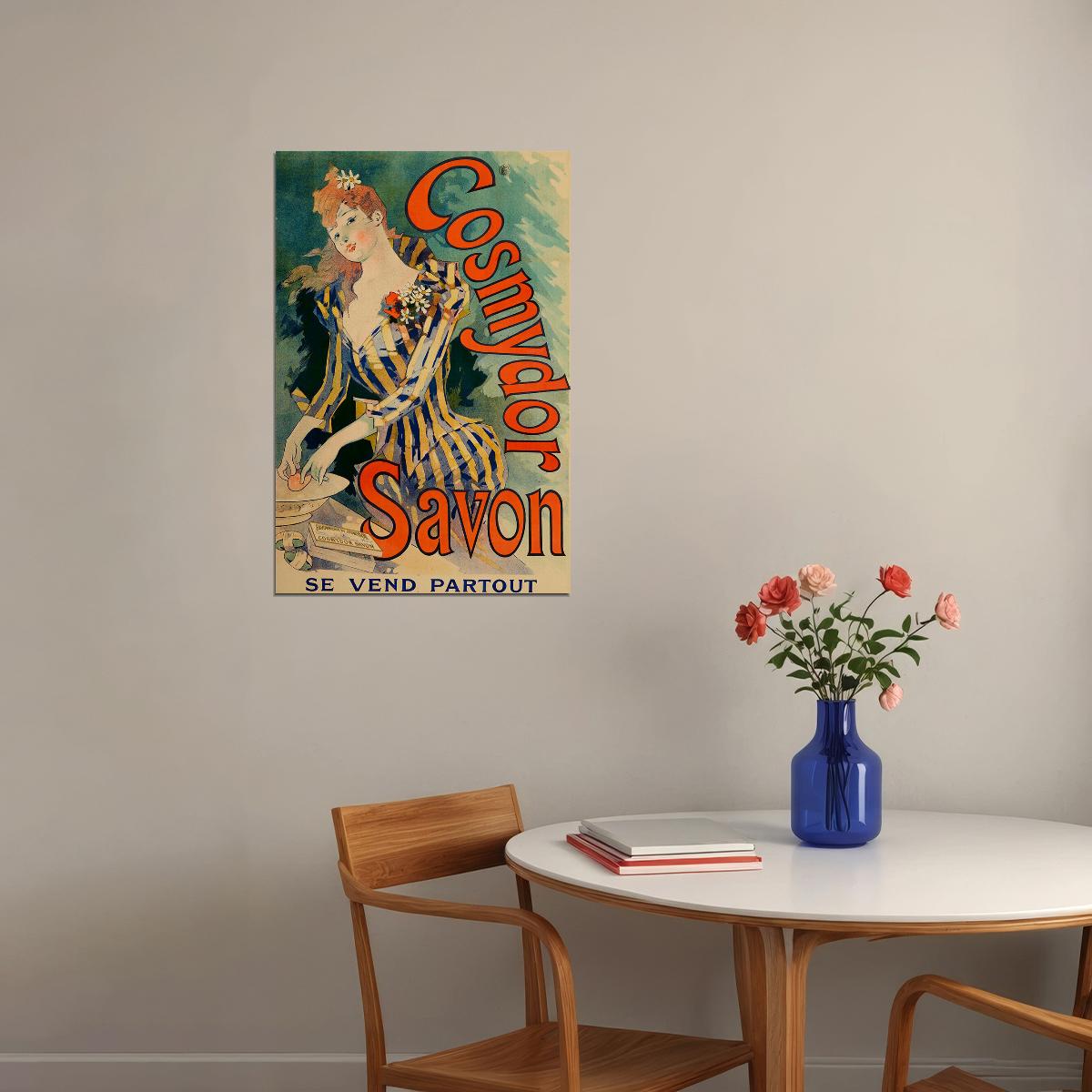 Cosmydor Savon Old Advertising French Poster Wall Art Print Home Wall Decor