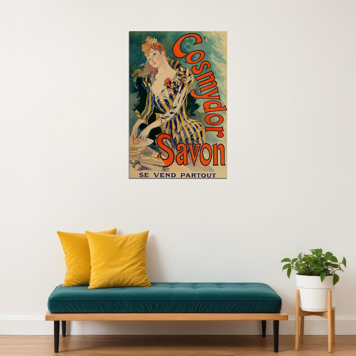Cosmydor Savon Old Advertising French Poster Wall Art Print Home Wall Decor