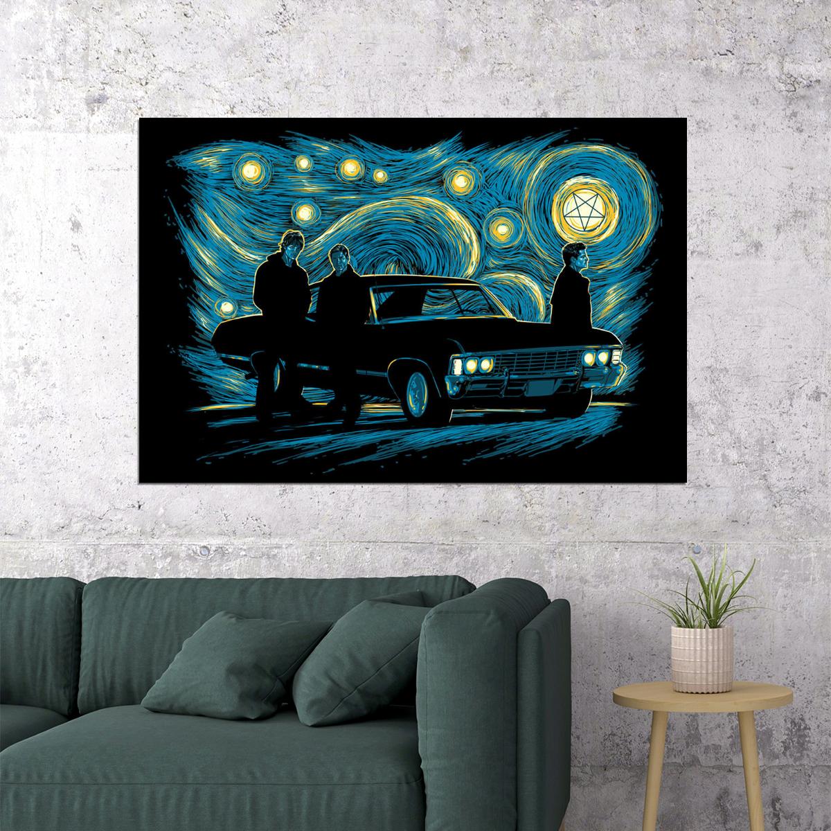 Supernatural Movie Characters Design Portrait Poster Wall Art Print Home Wall Decor - xonomax