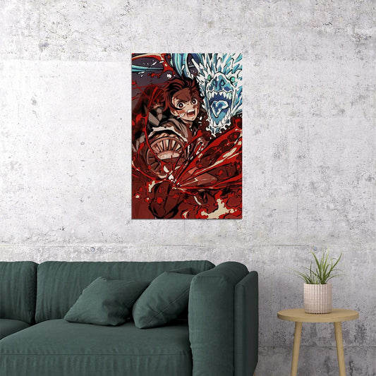 Tanjiro Demon Slayer Anime Adventure Action Poster Wall Art Print Home Wall Decor - xonomax